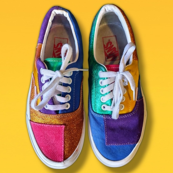 Vans Shoes - VANS Era Rainbow Patchwork